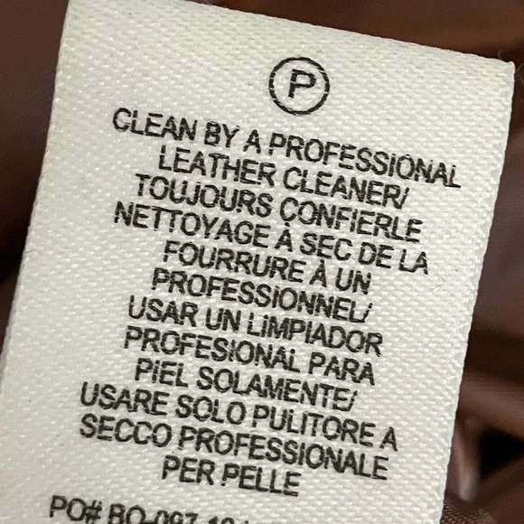 DEREK LAM 10 Crosby Lambskin Leather Moto Jacket Womens Brown‎ Cognac
